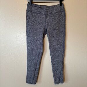 Blue Heathered Oiselle Leggings